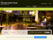 Tablet Screenshot of hotelciscar.com